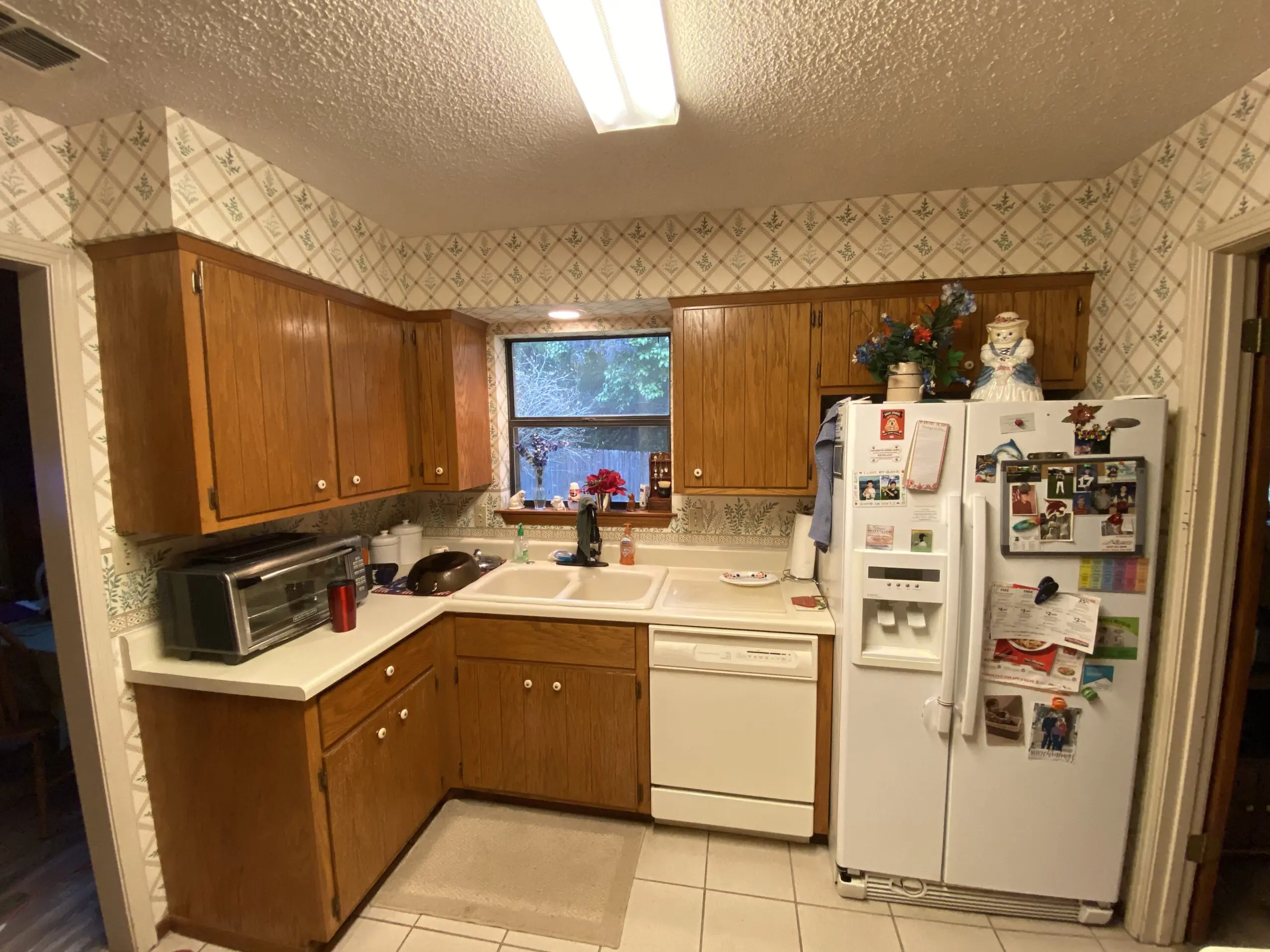 Old Kitchen with Wallpaper